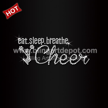 Eat Sleep Breathe Cheer Rhinestone Transfers Eat Sleep Breathe Cheer Rhinestone Transfers